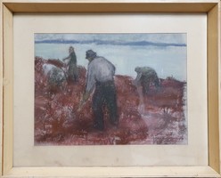 Dienes István / Munka a Balatonnál
