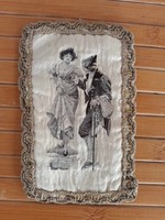 Antik kis terítő - biedermeier mini terítő 12,5 cm x 8 cm