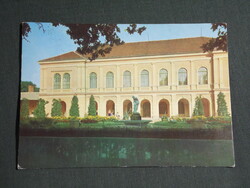 Képeslap,Balatonfüred,SZOT szanatórium,kórház,park,A gyík szobor látkép,részlet, 1972-