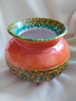 KARDA IMRE: NAGYMÉRETŰ ÖBLÖSVÁZA, PLASZTIKUS DEKORRAL, HIBÁTLAN, JELZETT, 24 CM