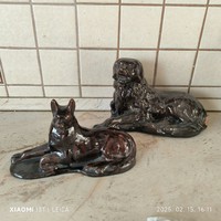 Retro kerámia kutya párban eladó!