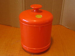 Retro narancs színű emsa tároló doboz, fűszer tartó