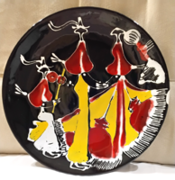 LAKODALMAS,JELZETT KERÁMIA TÁL, 29 CM