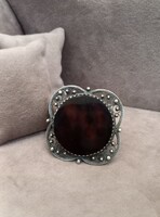 Antik Filigrán Ezüst Bross Teknősbékapáncéllal