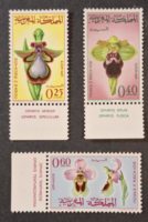 1965. MAROKKÓ - Virágok - Orchideák sor - postatiszta   (V-185.)