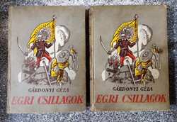 Gárdonyi: Egri csillagok I-II. Dante kiadás.  Biczó rajzaival.