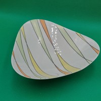 Retro  Wallendorf  porcelán  csíkos tál