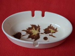 Ritka! Zsolnay tölgyfalevél / őszi levél mintás hamuzó / hamutartó