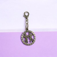IKREK Kis vintage ezüst charm ikrek csillagjegy medál gemini , ezüst medál emlék  Gemini CSILLAGKÉP
