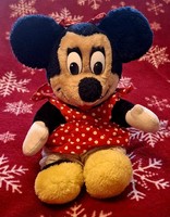 Mickey egér, Minnie, kisnadrággal, pöttyös felsővel,32 cm hosszú, 20-22 cm széles, játék