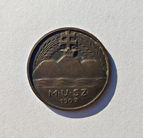 Göröntsér Greff Lajos (1888-1976) 1907. M.U.SZ. (Magyar Úszó Szövetség) bronz emlékérem