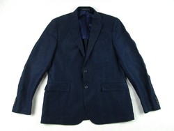 EREDETI CORNELIANI (L/XL - 52-es) ELEGÁNS NAGYON KOMOLY FÉRFI SÖTÉTKÉK LEN ZAKÓ
