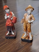 Gipsz figurák párban 34 cm