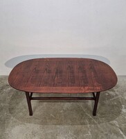 Mid century modern, vintage dohányzóasztal vöröses szìnben Ico Parisi