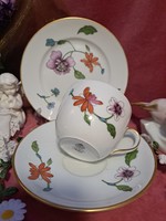 Royal Worcester Astley finomporcelán teáscsésze süteményes tányérral