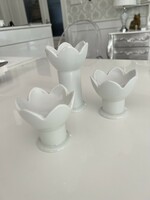 Arzberg 3 darabos mécses tartó gyertyatartó porcelán gömb gyertya tartó