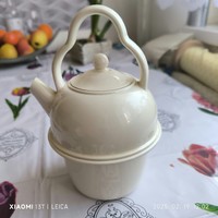 Fehér porcelán, melegentartó, dupla falú, kanna, kancsó eladó!
