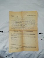 Vintage gyorshajtási bírság, határozat   P2