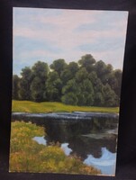 Dupkoveckij Szergej - Erdő - olaj, farost festmény 40x60 cm