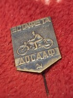 1970-es évekbeli Szovjetúnió/ CCCP, Motocross versenyről kitűző, jelvény, első tulajdonostól,30x22mm