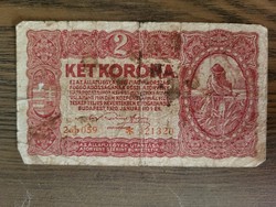 Korona bankjegyek sérült 100, 50, 2