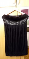 L/XL Nöi Glitteses Fekete  Felsö Top