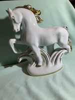 Lomonosov - aranyozott porcelán ló