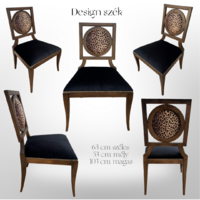 Olasz design támlás pihenő szék - Leopárd mintás Luxor kárpittal