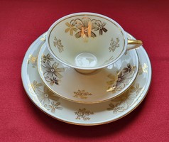 Schirnding Bavaria német porcelán reggeliző szett kávés teás csésze csészealj tányér vallási egyházi