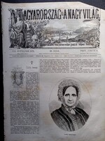 MN092/266   Zsófia főhercegnő - I.Ferenc József anyja -eredeti fametszet és cikk 1872