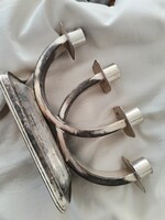 Ezüstözött, asztali gyertyatartó - az art deco jegyében