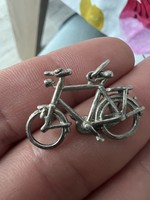 Vintage magyar Csepel bicikli kerékpár ezüst medál