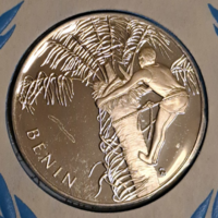 0,925 ezüst (Ag) emlékérem Benin proof, PP, tanúsítvánnyal (2)