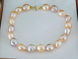 14 K Arany Baroque Multikolor Gyöngy Karkötő