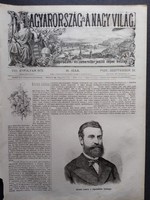 MN036/482 Visontai Kovács László a képviselőház háznagya  -eredeti fametszet és cikk 1872