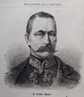 MN101/238  B. Koller Sándor  -eredeti fametszet   1872