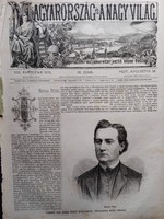 MN061/386  Zborói Hatala Péter (Tótmegyer, – Marosvásárhely)   -eredeti fametszet és cikk 1872