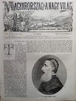MN036/482 Gróf Festetich György koronaőr   -eredeti fametszet és cikk 1872