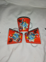 Tasses art deko mokkás csészék   P2