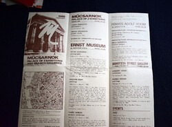 Műcsarnok és kiállítótermei , 1986 , szórólap , prospektus , reklám