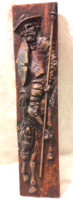 Jelzett kisplasztika Don Quijote 45 cm x 11 cm