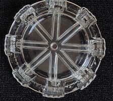 Antik art deco nagyon különleges kristály üveg Csehszlovák" Cordoba" hamutartó, hamutál