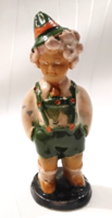 SZÉCSI JELZETT KERÁMIA   FIÚ 11 CM