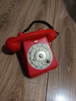 Retro Piros Tàrcsàs Bakelit Telefon - MM