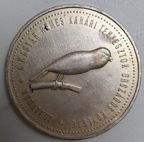 S.G.A.  A Magyar Nemes Kanári Tenyésztők Országos Egylete Budapest 1906, 29,3g ezüst emlékérem