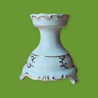 Hollóházi porcelán gyertyatartó