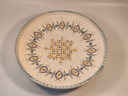 Gorka habán mintás tál, falitál 31.5cm