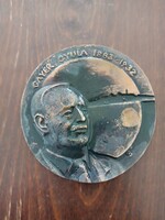 Gayer Gyula bronz plakett   Méret: 10 cm.