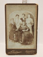 "Kalmár Budapest" család keményhátú műtermi fotográfia (3362)