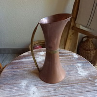 Antik réz kiöntő (19x9x11 cm)